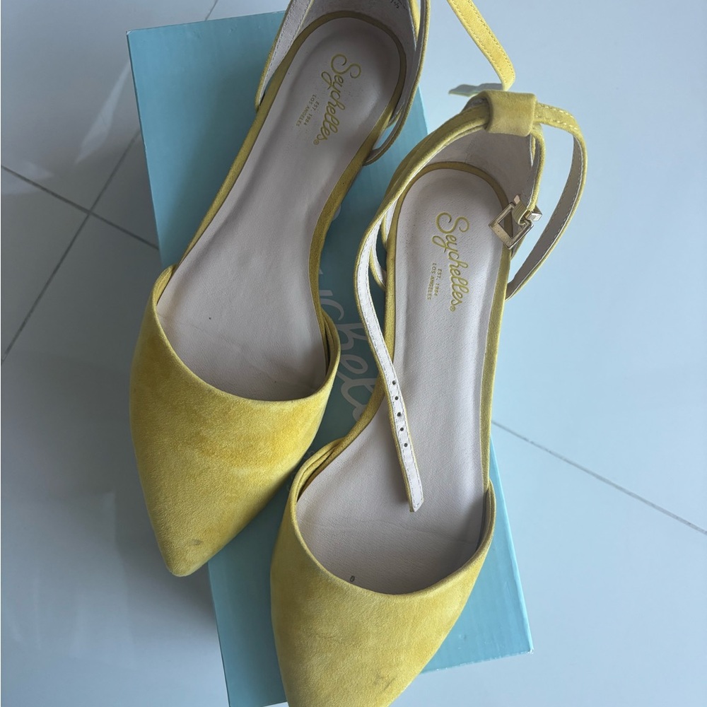 Anthropologie Seychelles Yellow Flats